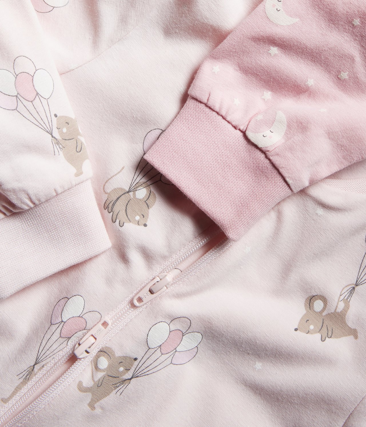 2 kpl kuviollisia vauvojen pyjamia - Pinkki - 3