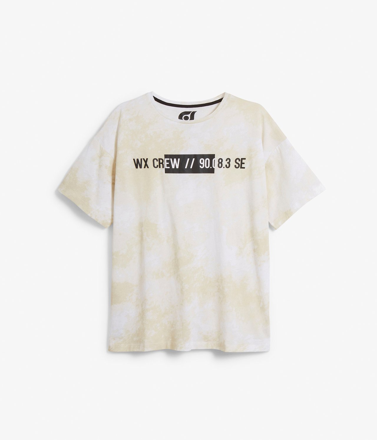 T-shirt med tryck - Offwhite - 4