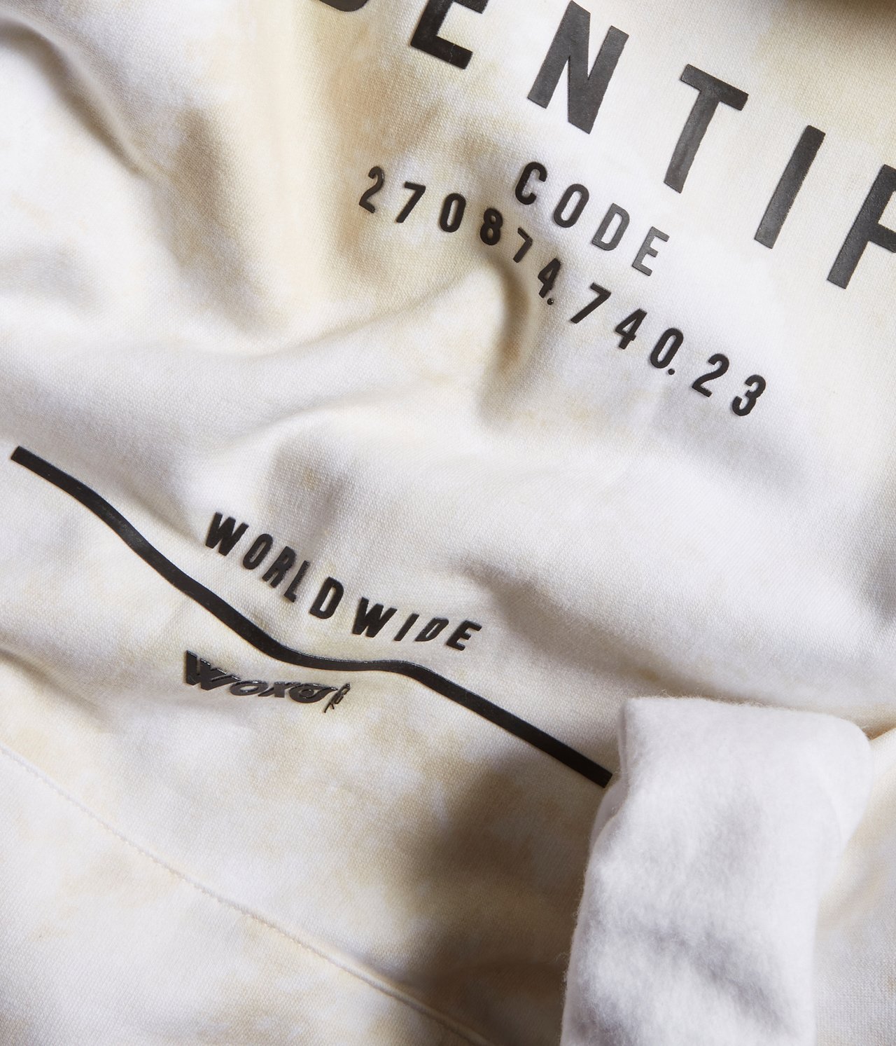 Hoodie med texttryck Offwhite - null - 5