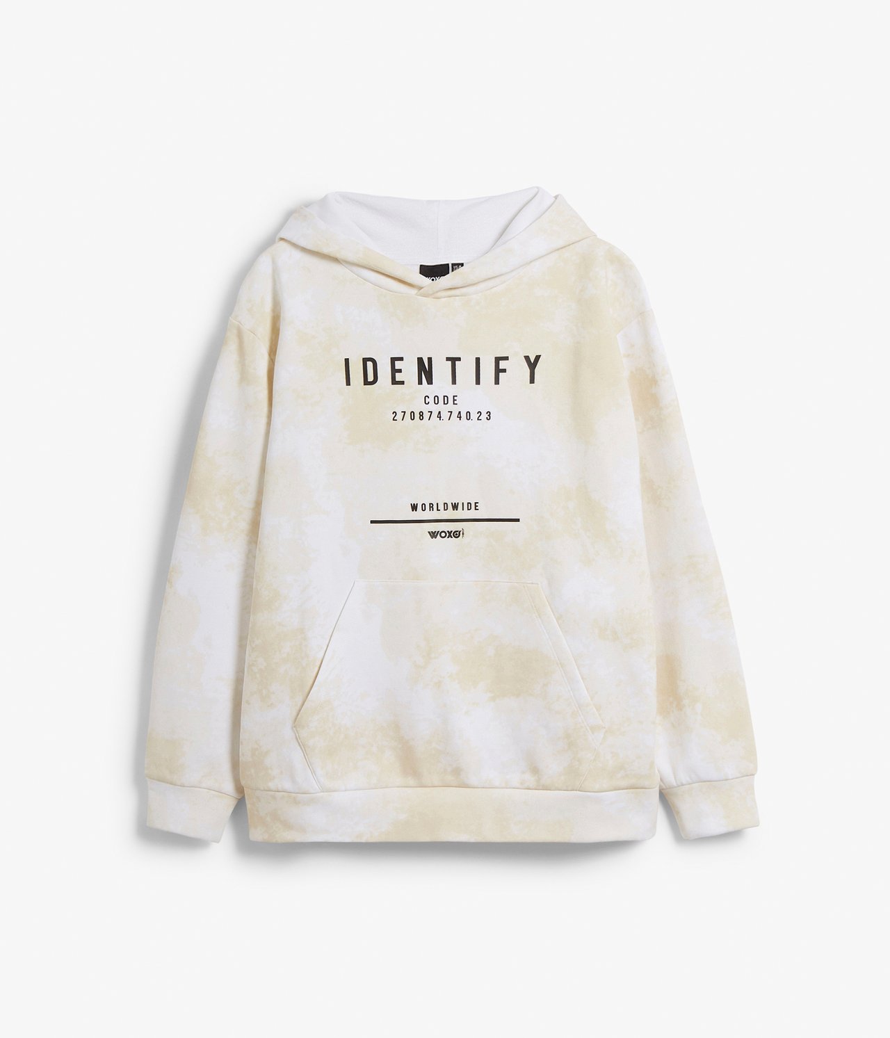 Hoodie med texttryck - Offwhite - 7