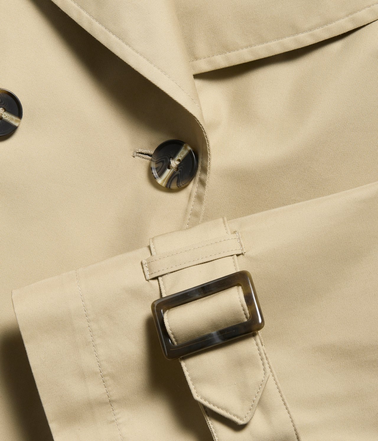 Kort trenchcoat - Beige - 5