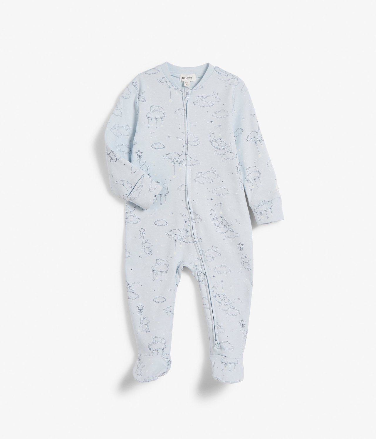 Babypyjamas Ljusblå - null - 0