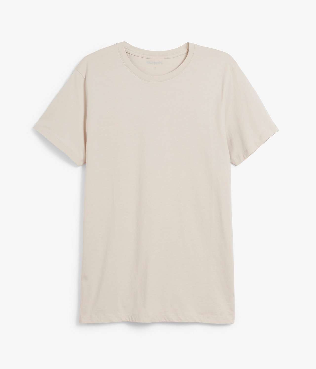 T-skjorte med rund hals - Lys beige - 5