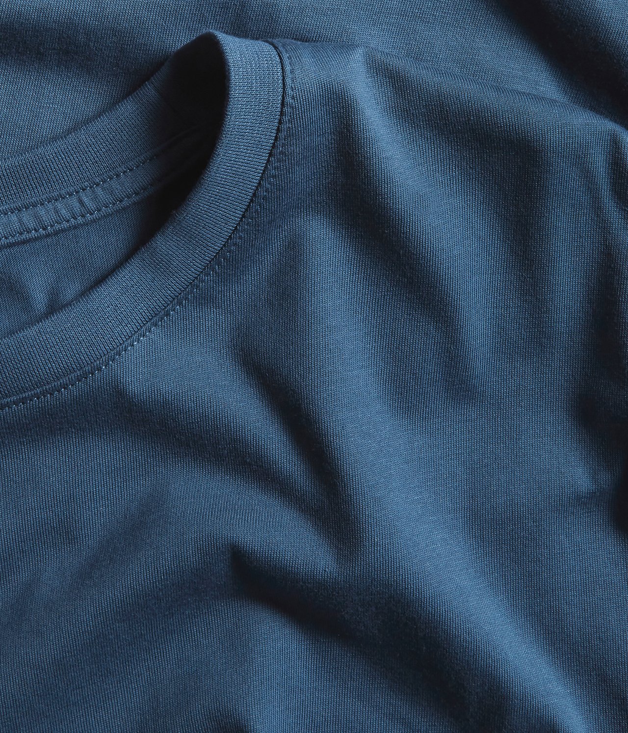 T-skjorte med rund hals - Mørkeblå - 4