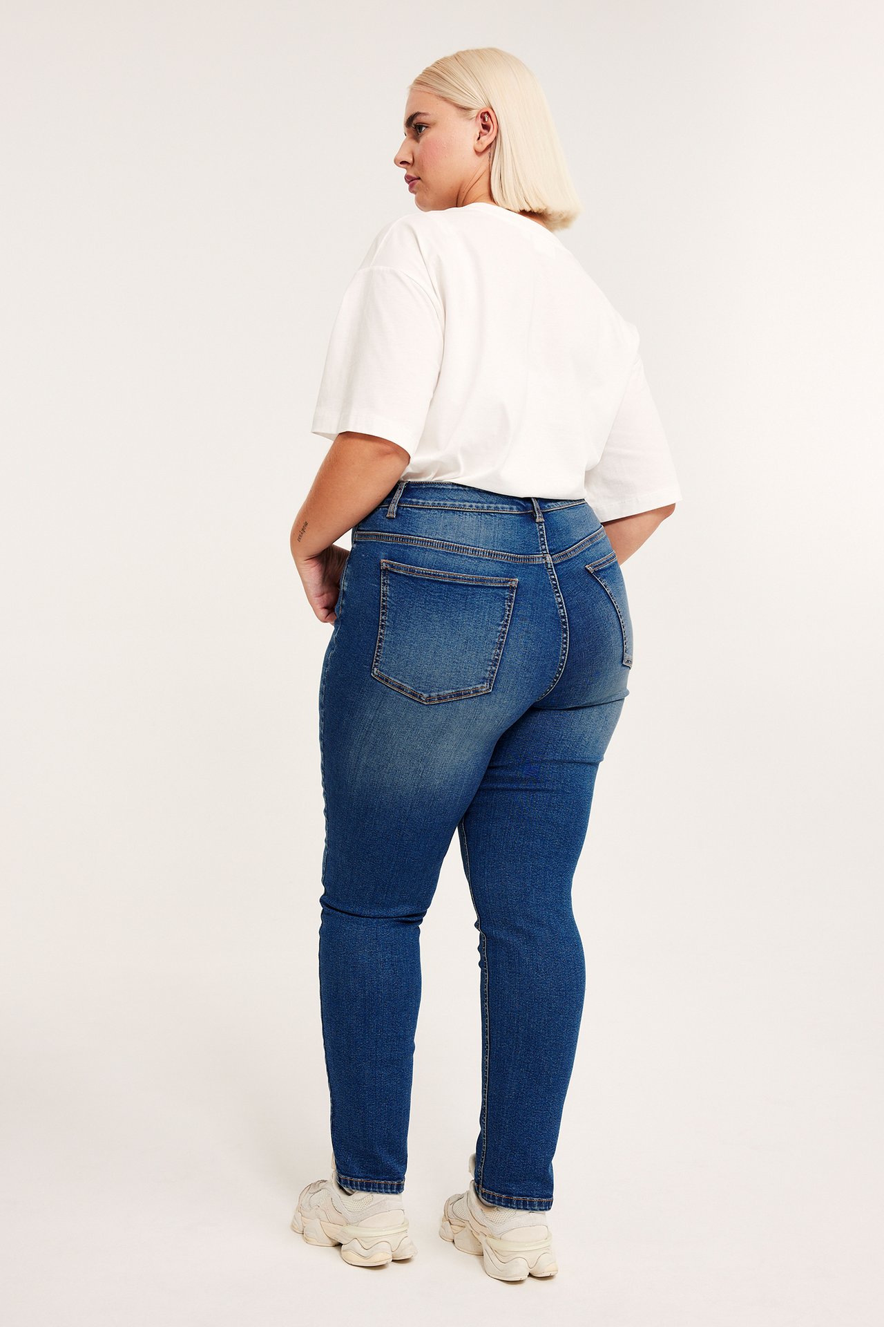 Slim Jeans High Waist - Denim - 9