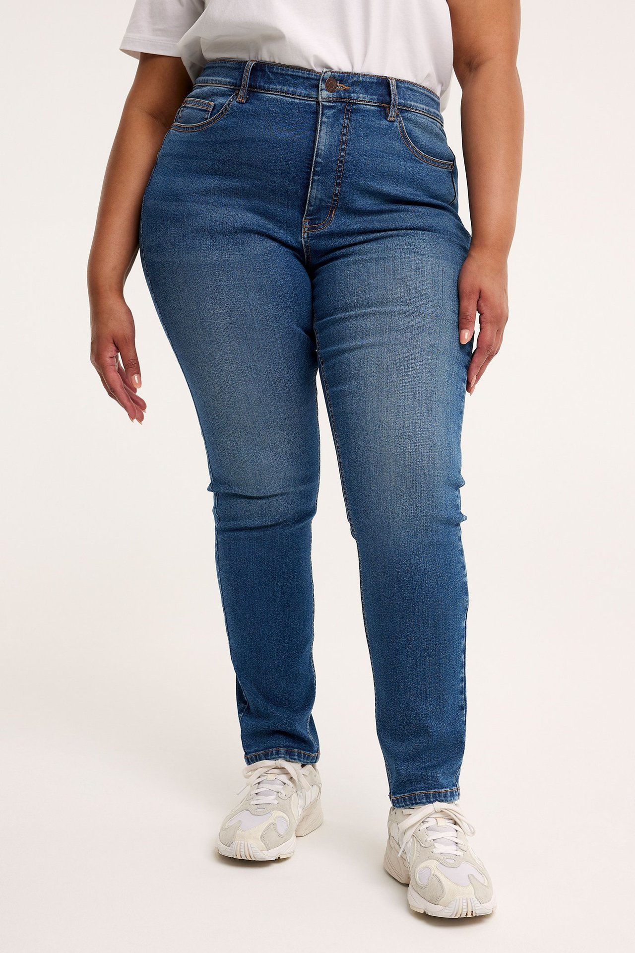 Slim Jeans High Waist Denim - null - 3