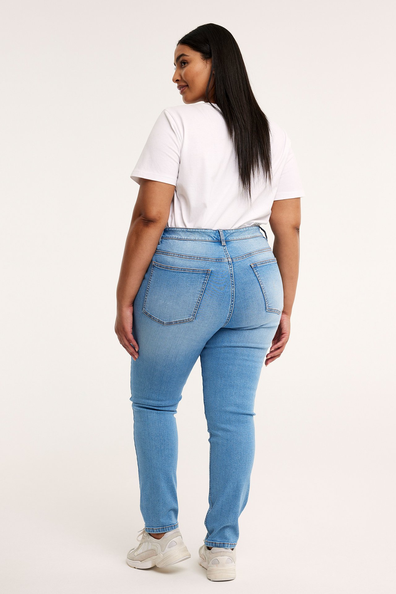 Embracing jeans high waist Ljus denim - null - 9