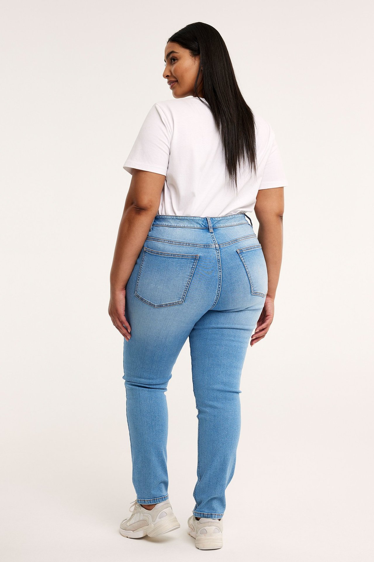 Embracing jeans high waist Ljus denim - null - 5