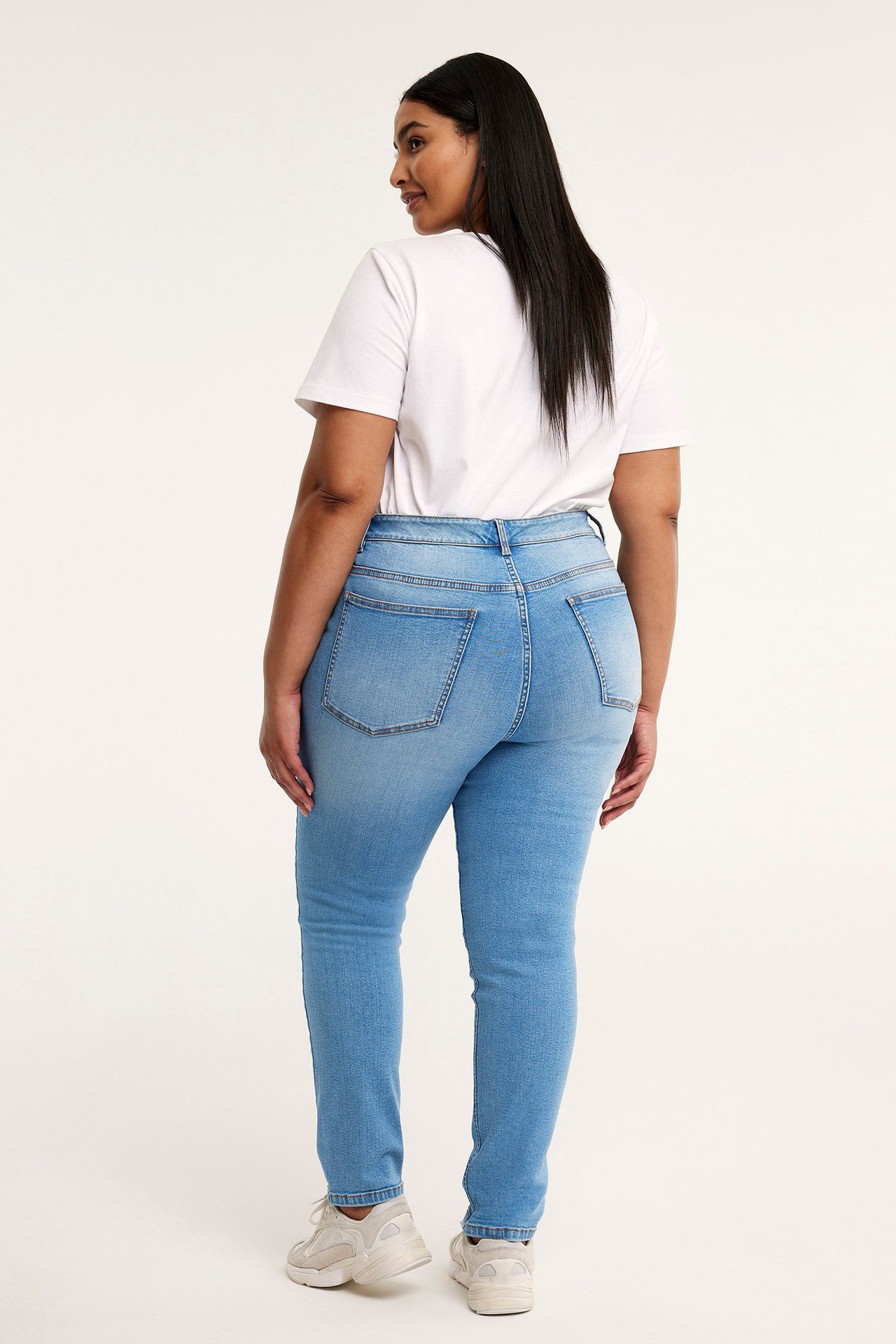 Embracing jeans high waist Ljus denim - null - 6