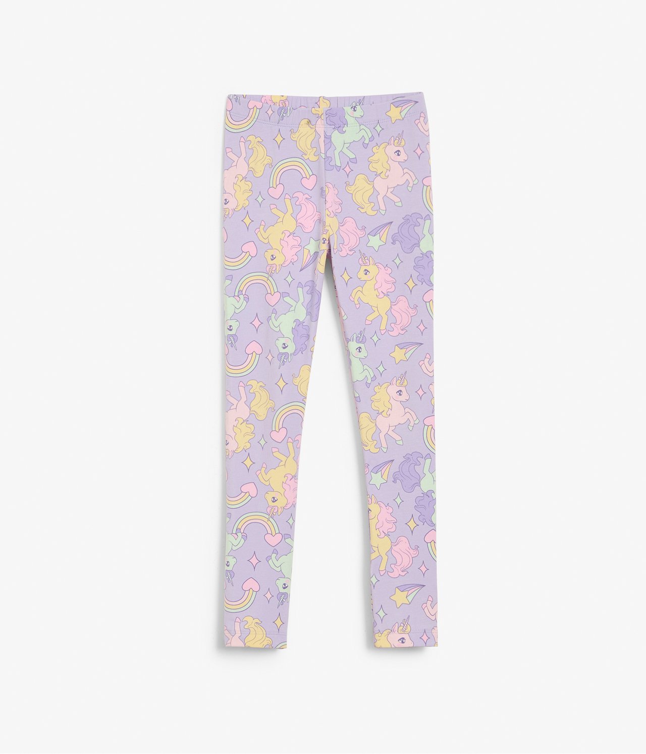 Wzorzyste legginsy - Fioletowy - 6