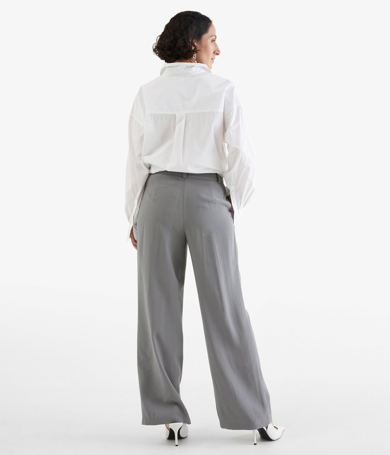 Eleganckie spodnie - Szary - 4
