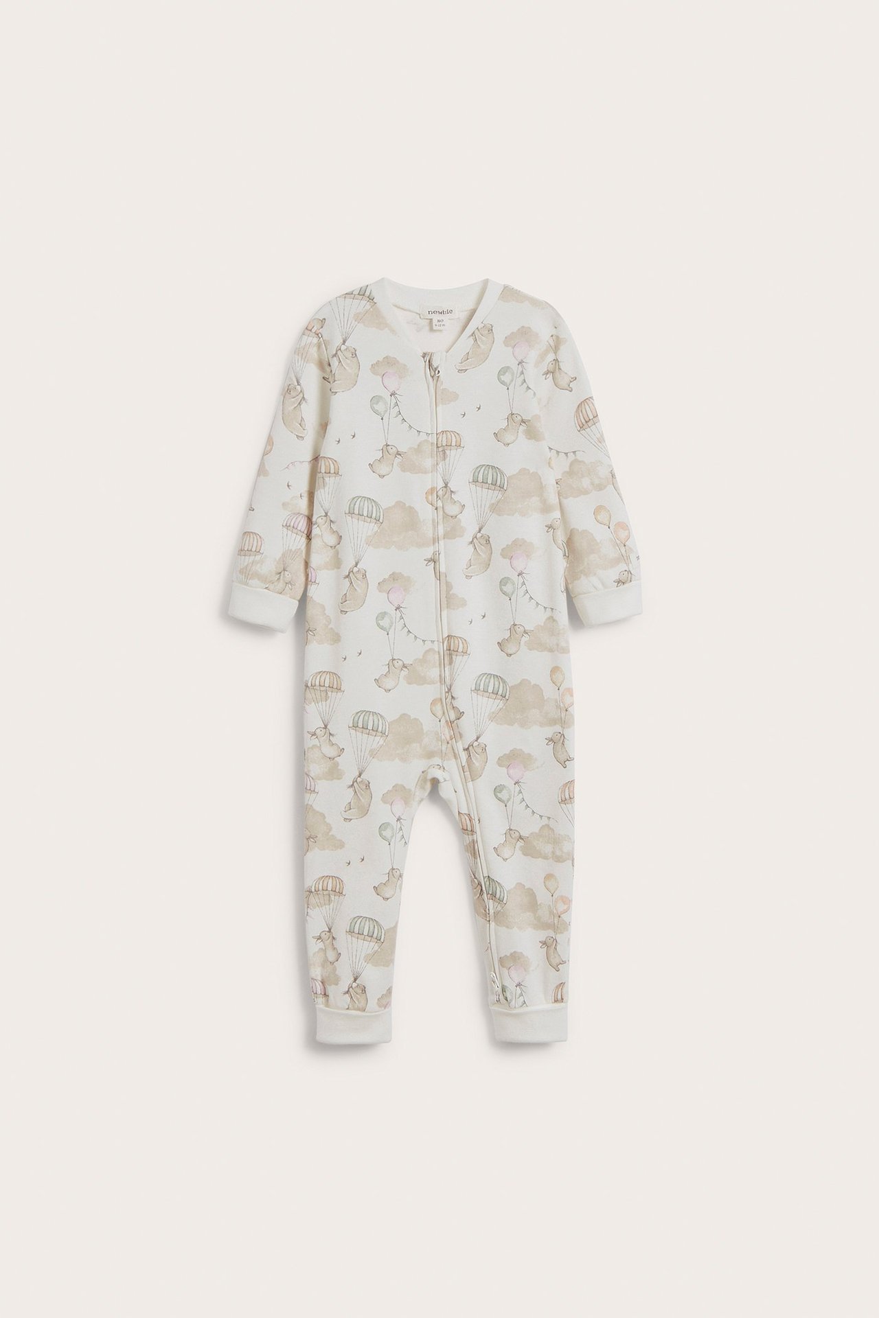 Kuviollinen vauvojen pyjama - Luonnonvalkoinen - 2