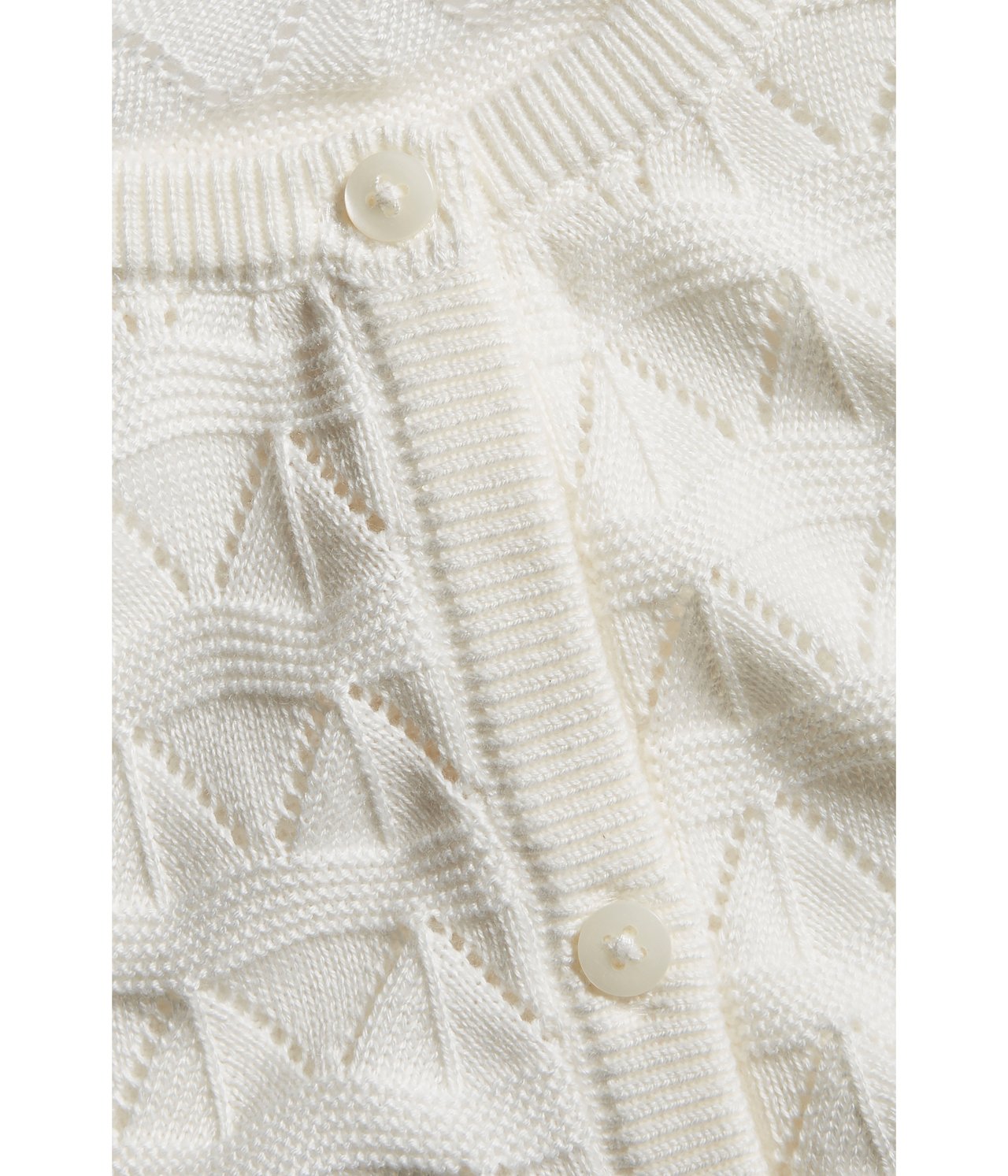 Stickad kofta - Offwhite - 6