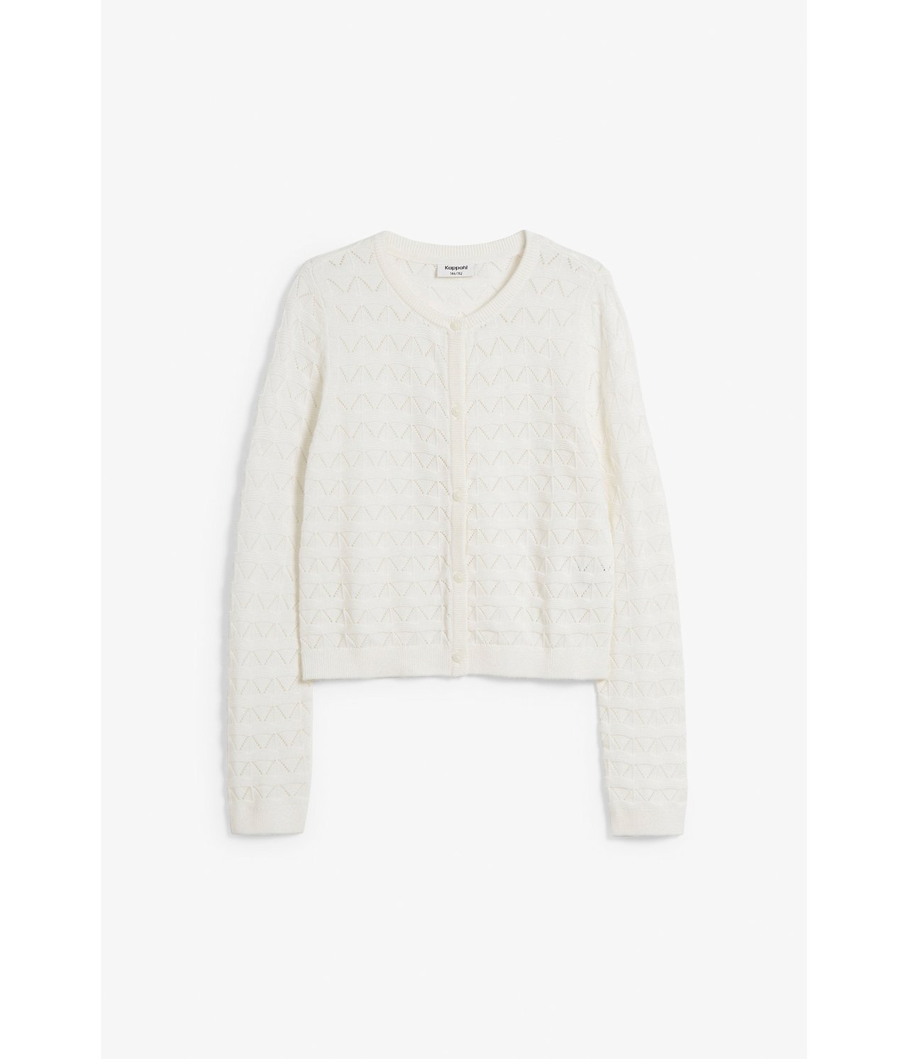 Stickad kofta - Offwhite - 7