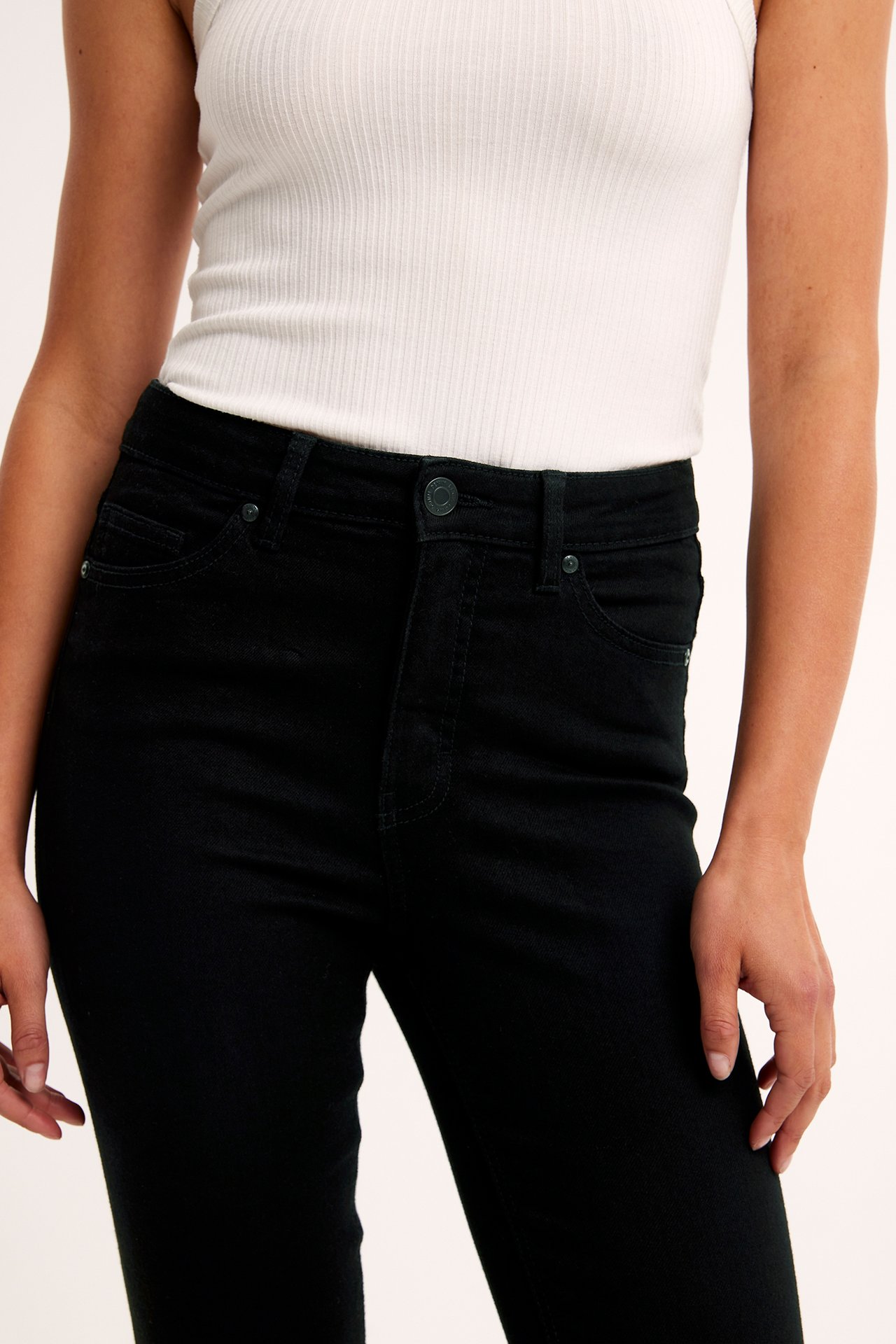 Embracing fit jeans High waist - Czarne - 6
