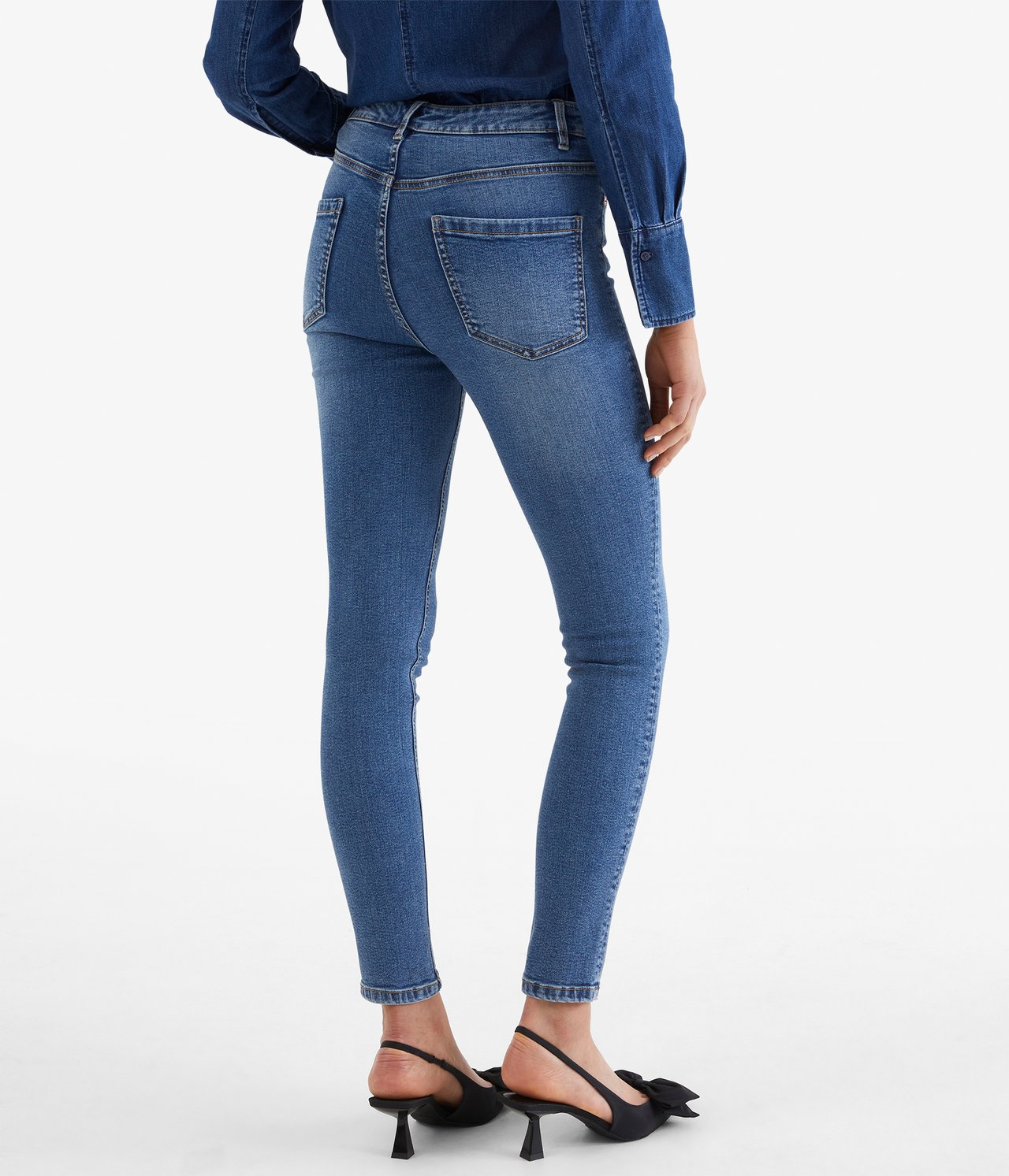 Embracing fit jeans High waist Denim - null - 4