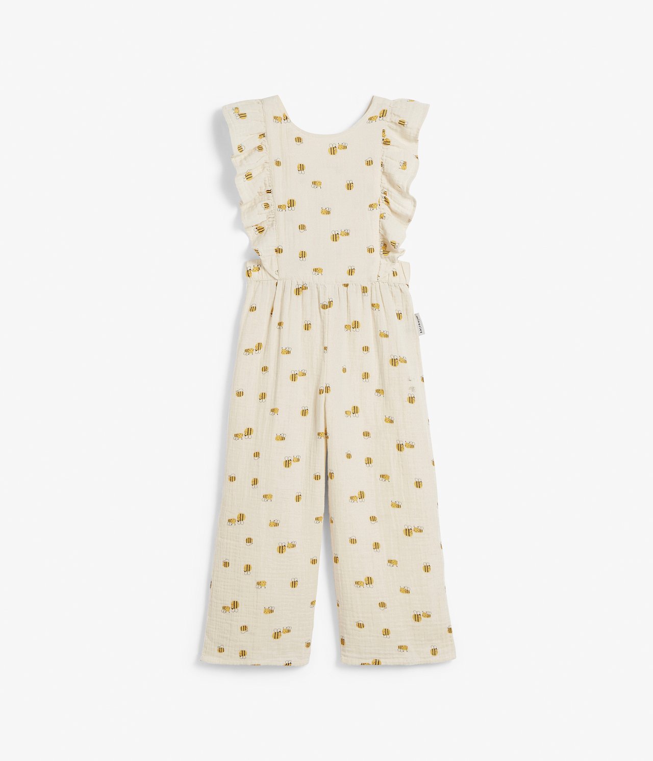 Mönstrad jumpsuit - Beige - 4