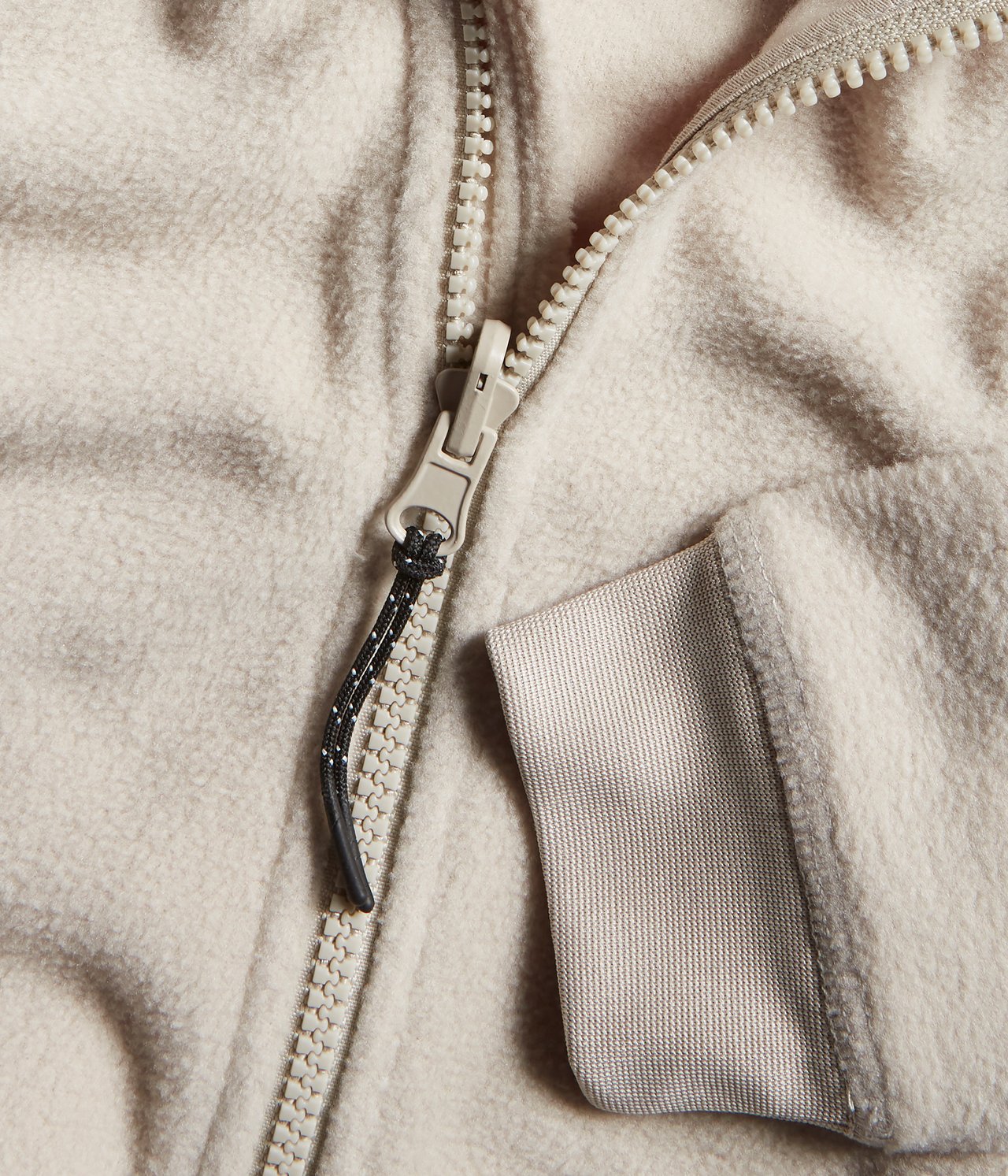 Fleecetröja zip-in / zip-off Kaxs - Beige - 4