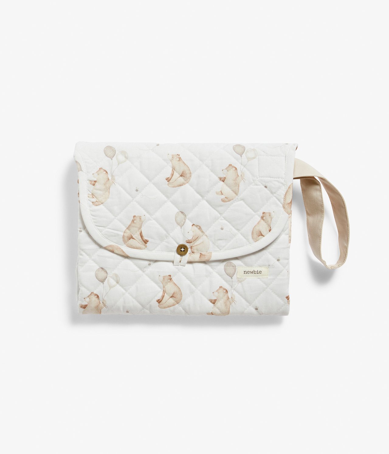Quiltet stellematte - Offwhite - 2
