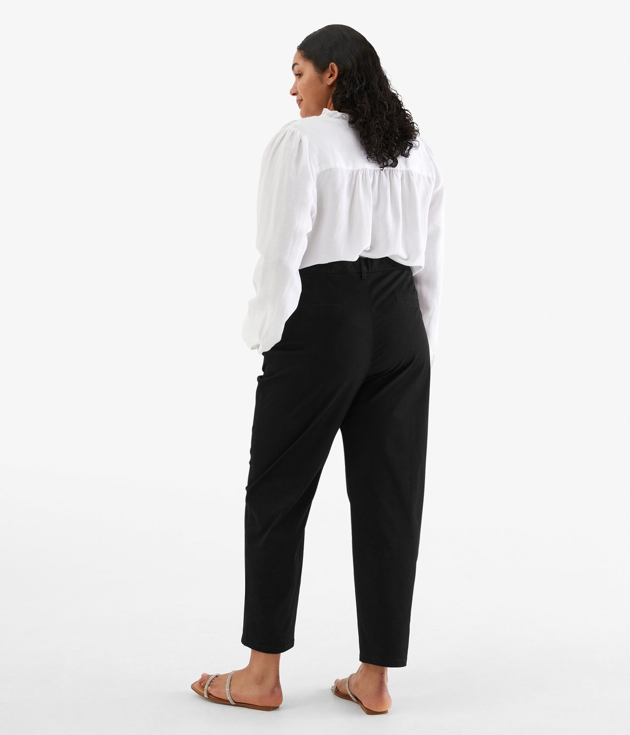 Spodnie typu chinos - Czarne - 4