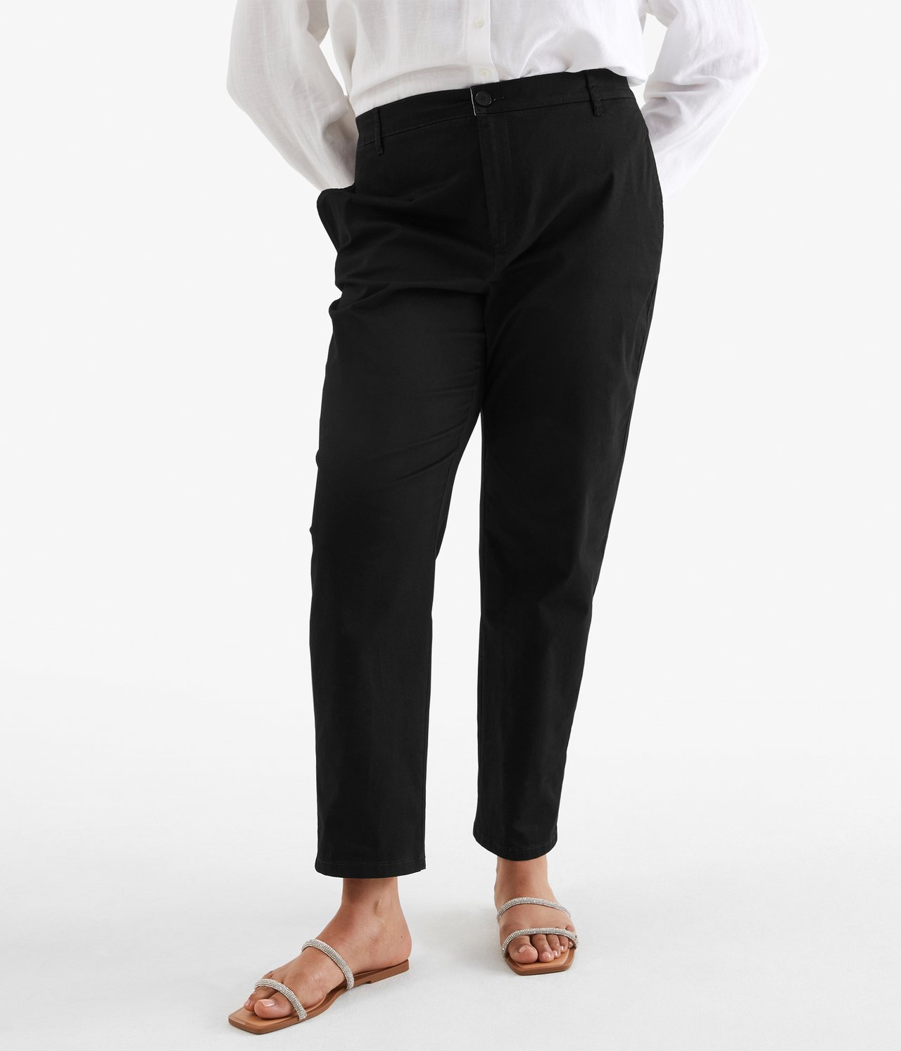 Spodnie typu chinos - Czarne - 2