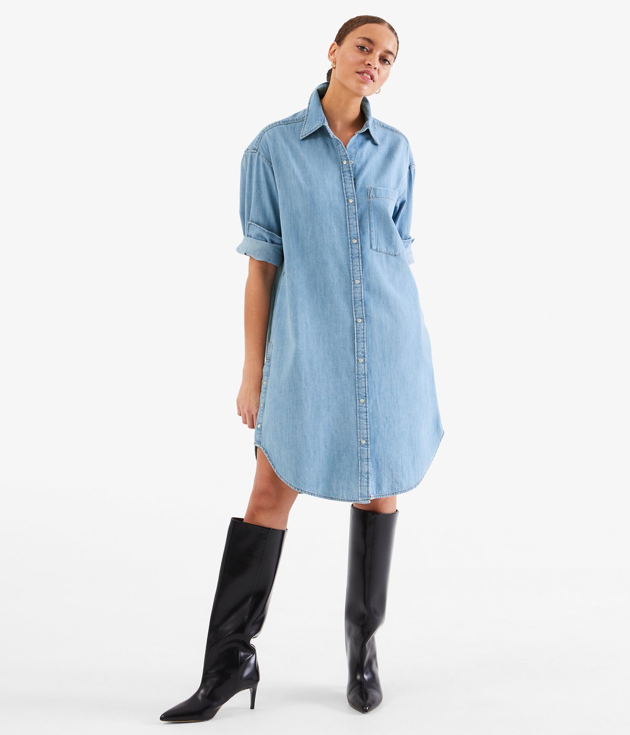 Jeansklänning - Ljus denim - 2