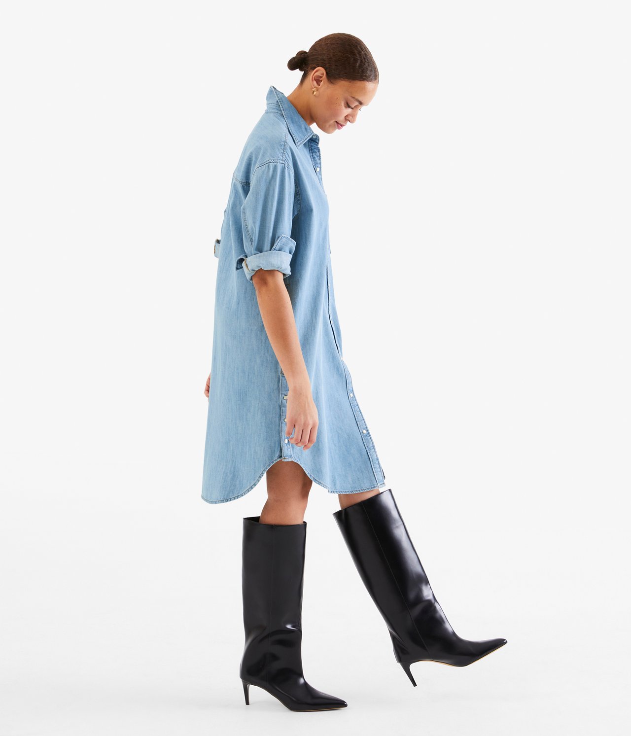Jeansklänning - Ljus denim - 1