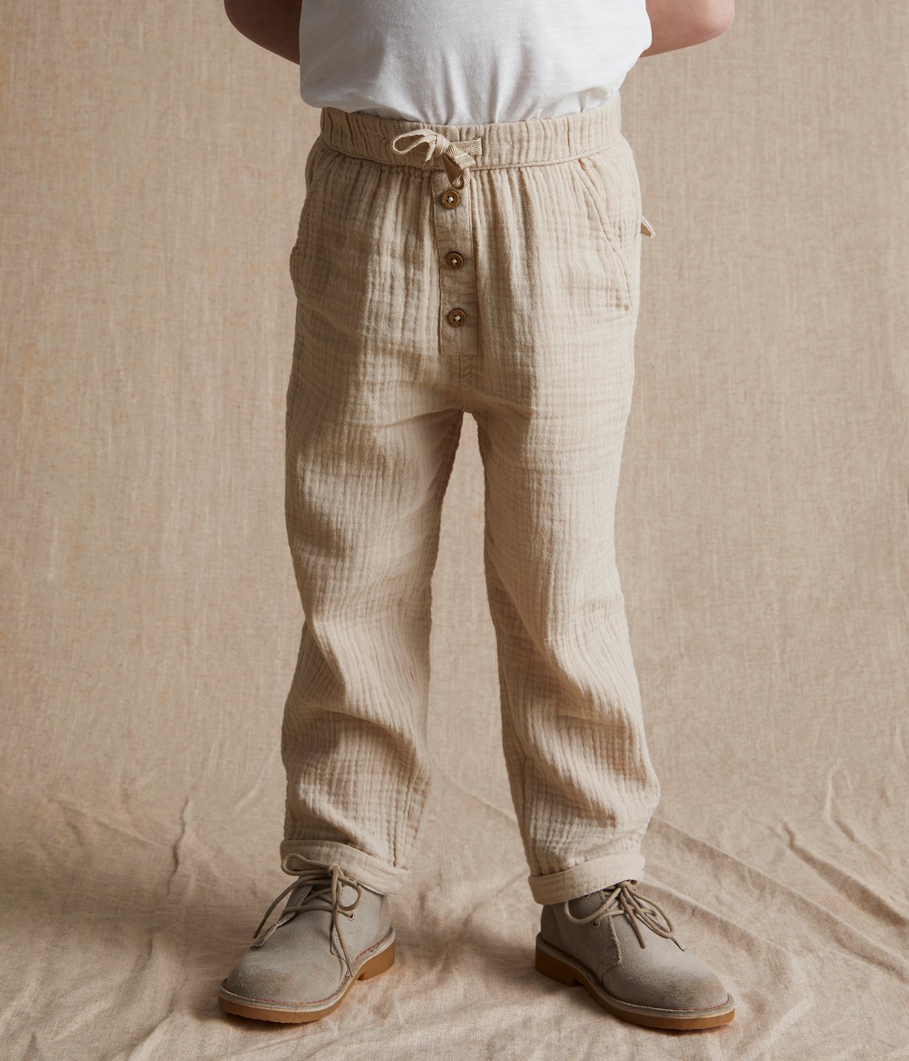 Housut - Beige - 2