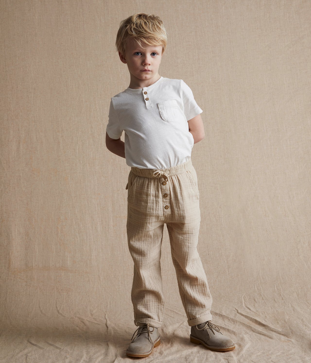 Housut - Beige - 1