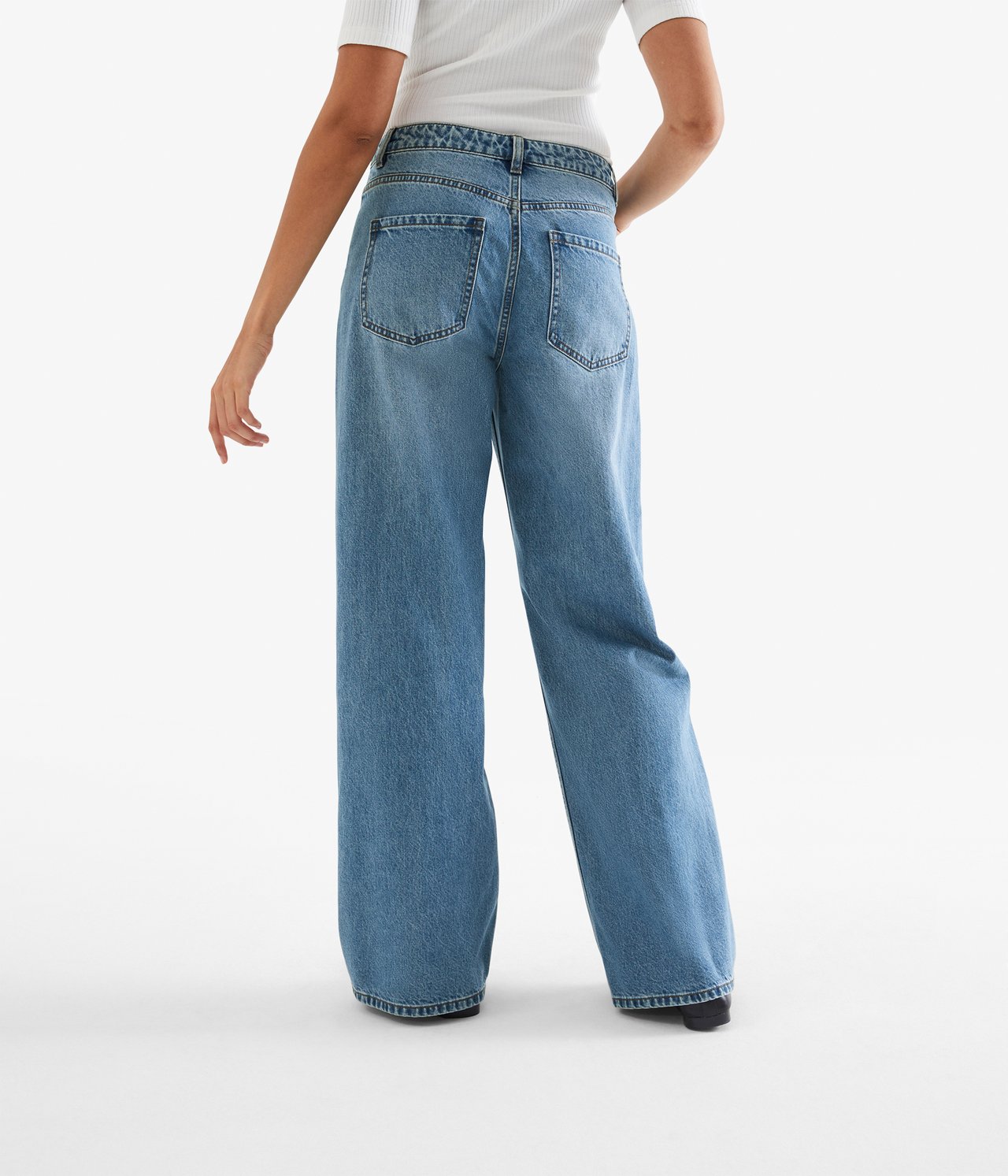 Wide Jeans High Waist Denim - null - 4