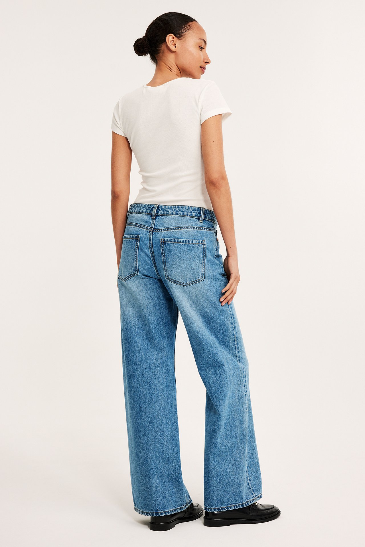 Wide Jeans High Waist - Denim - 7