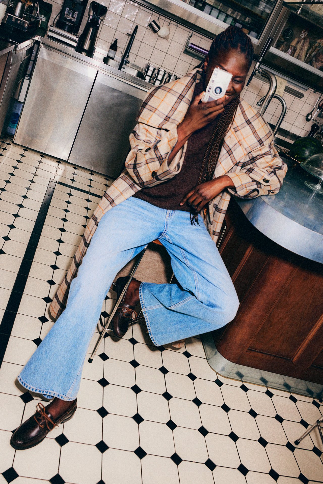 Wide jeans high waist