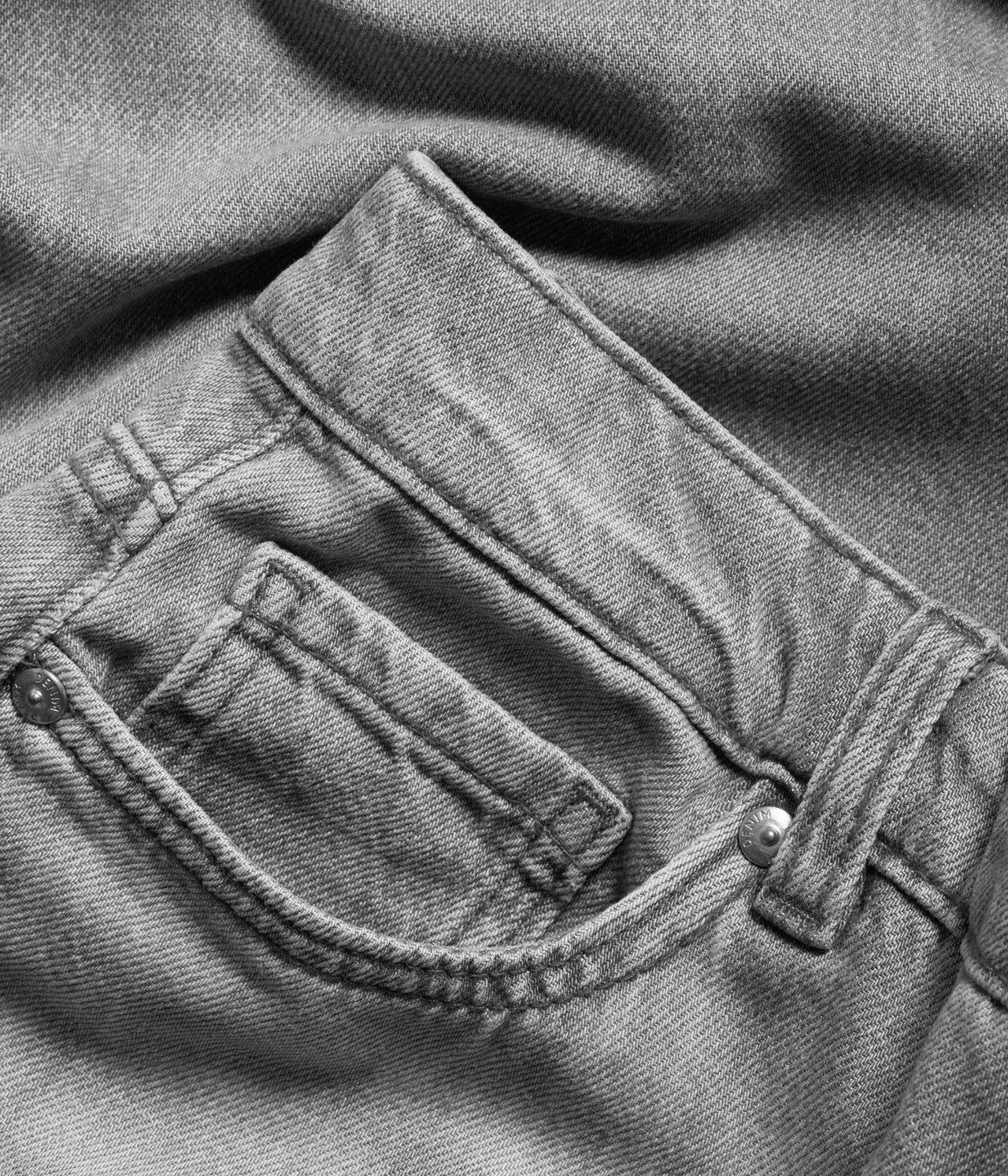 Wide Jeans High Waist Vaaleanharmaa - null - 6