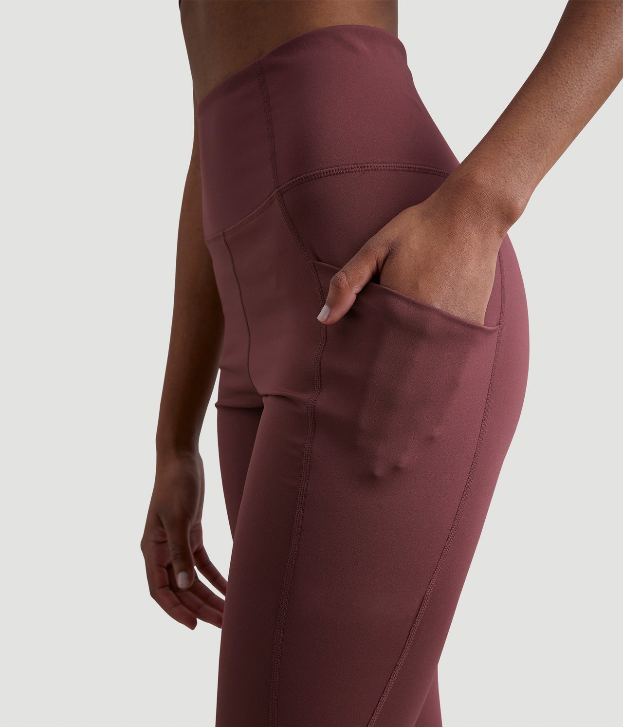 Legginsy do ćwiczeń - Czerwone wino - 2