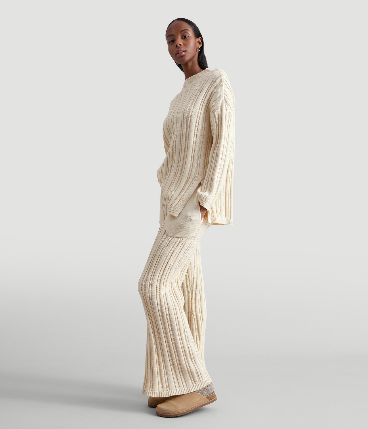 Loungebyxor - Ljusbeige - 2
