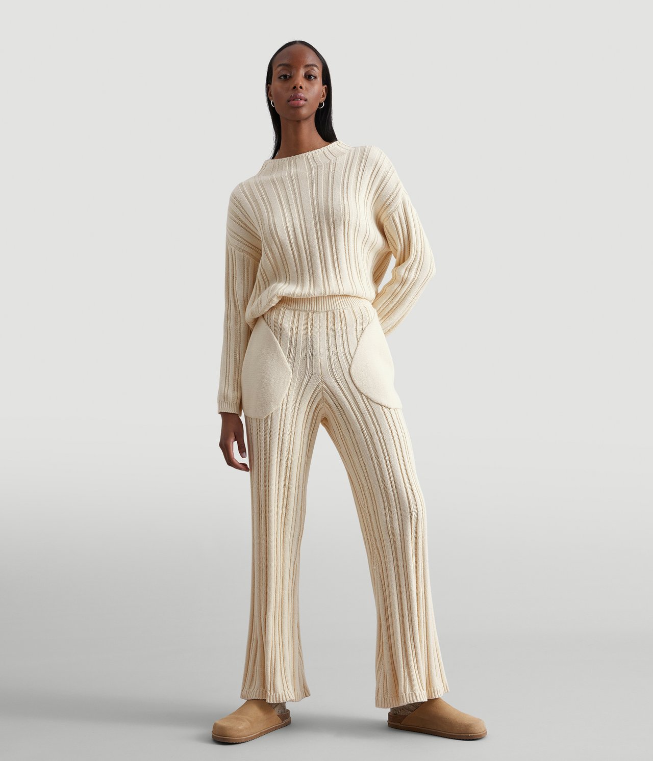 Loungebyxor - Ljusbeige - 3
