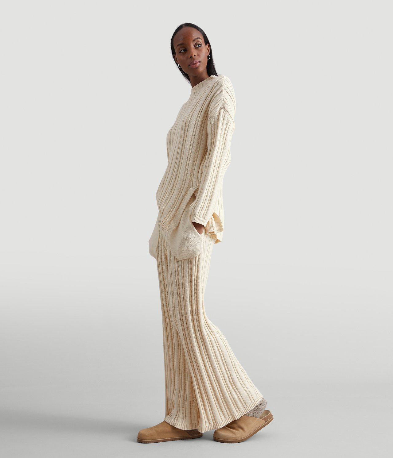 Loungebyxor - Ljusbeige - 1
