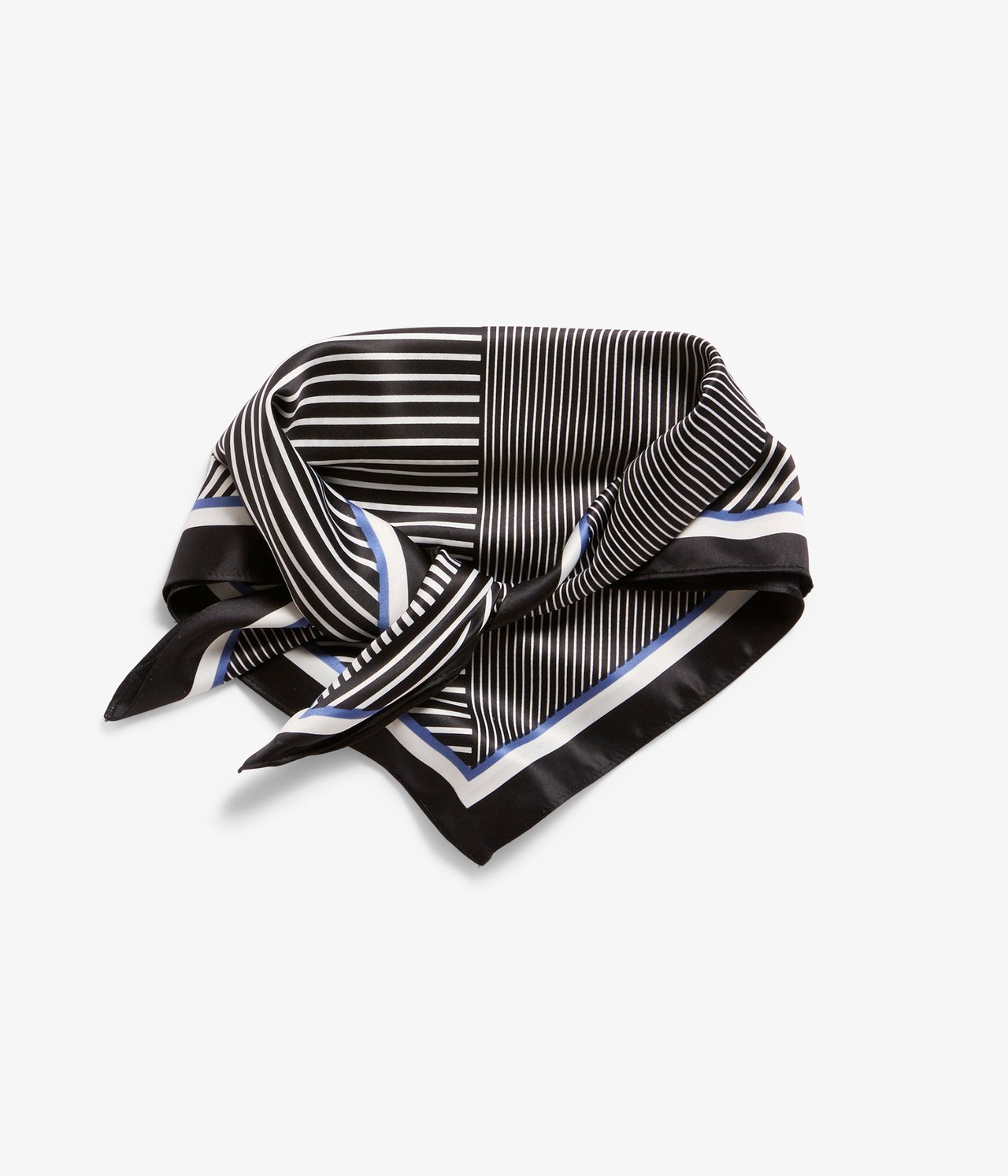 Mönstrad scarf - Svart - 1