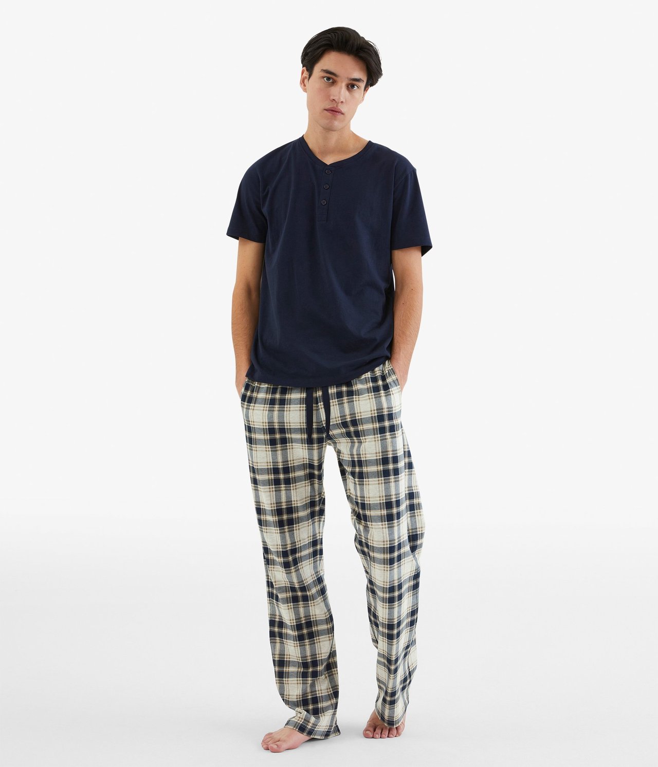 Pyjamasbukse - Mørkeblå - 189cm / Storlek: M - 1