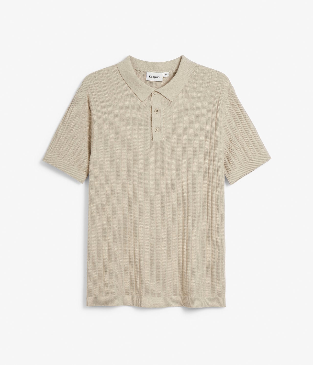 Finstickad tenniströja - Melerad beige - 6