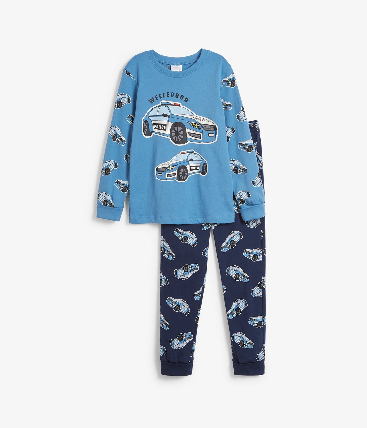 Långärmad pyjamas - Mörkblå - 2