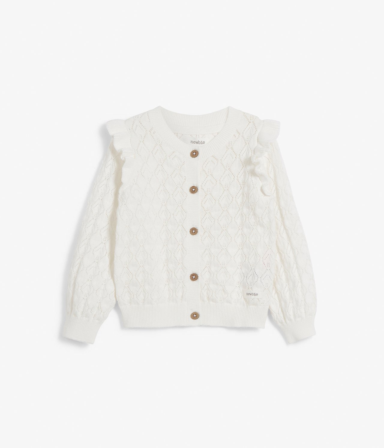 Kardigan z dzianiny, dla niemowląt - Offwhite - 3