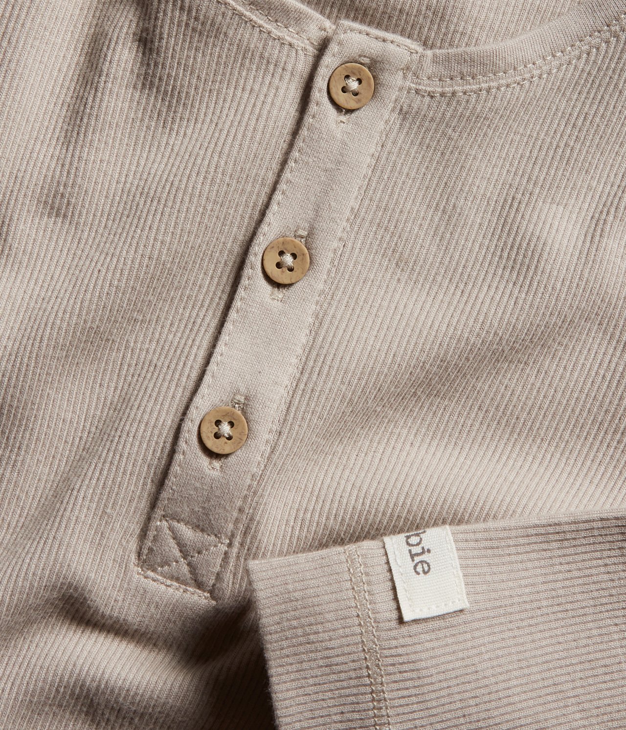 Ribbad body - Beige - 1