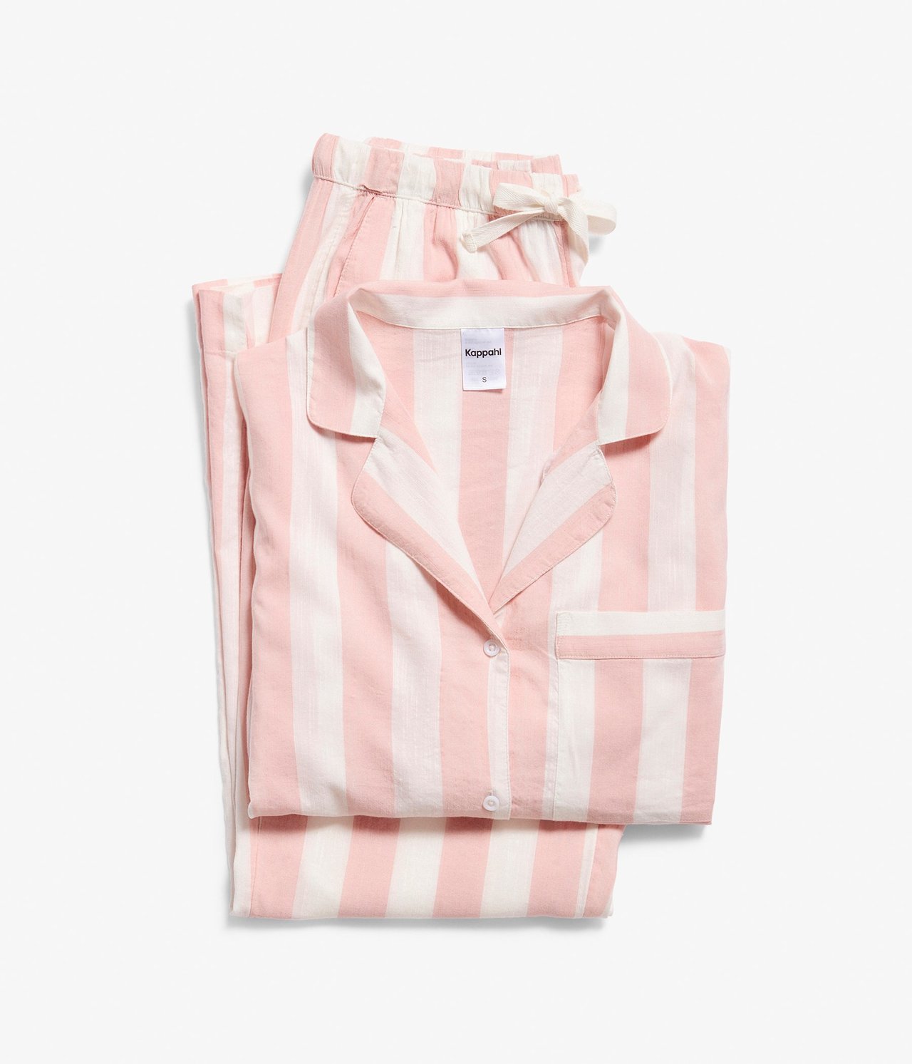 Randig pyjamas Vaaleanpunainen - null - 1