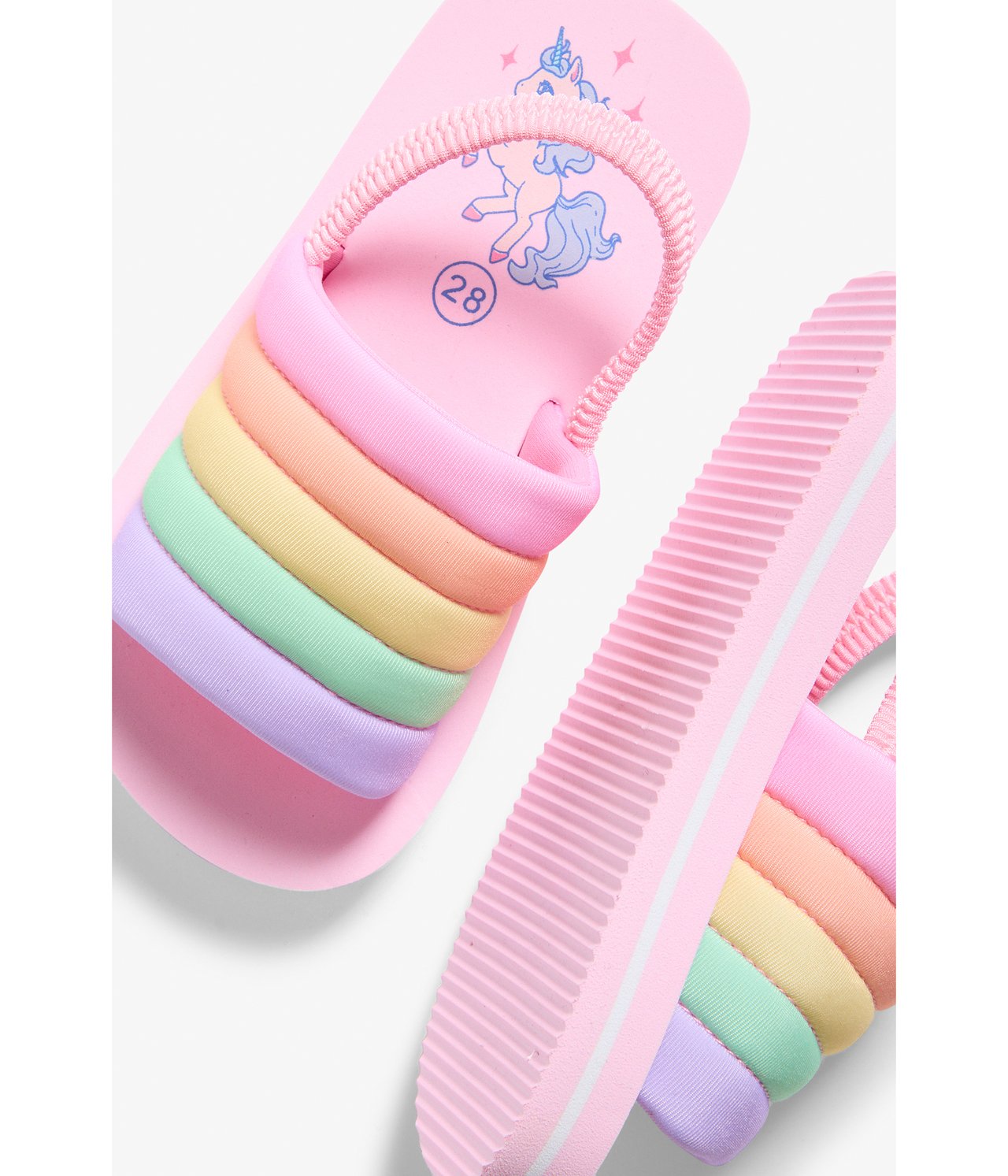 Färgglada sandaler - Rosa - 1