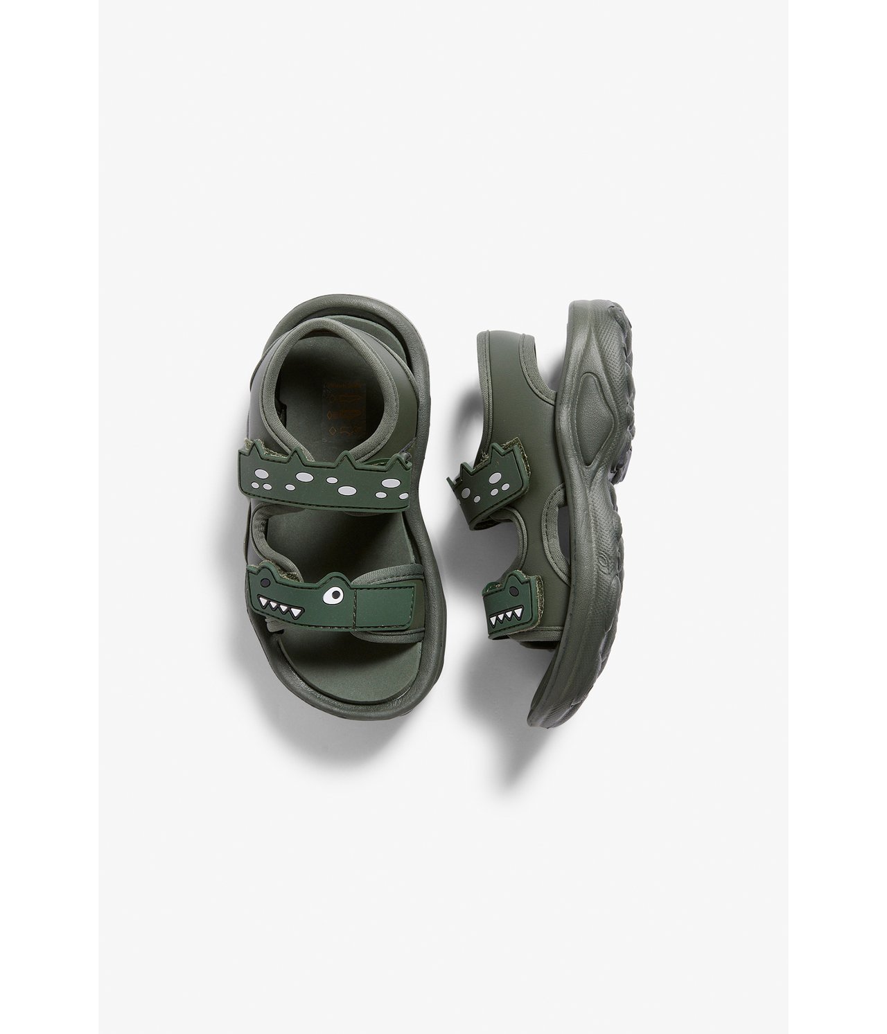 Sandaler med krokodiler - Grön - 1