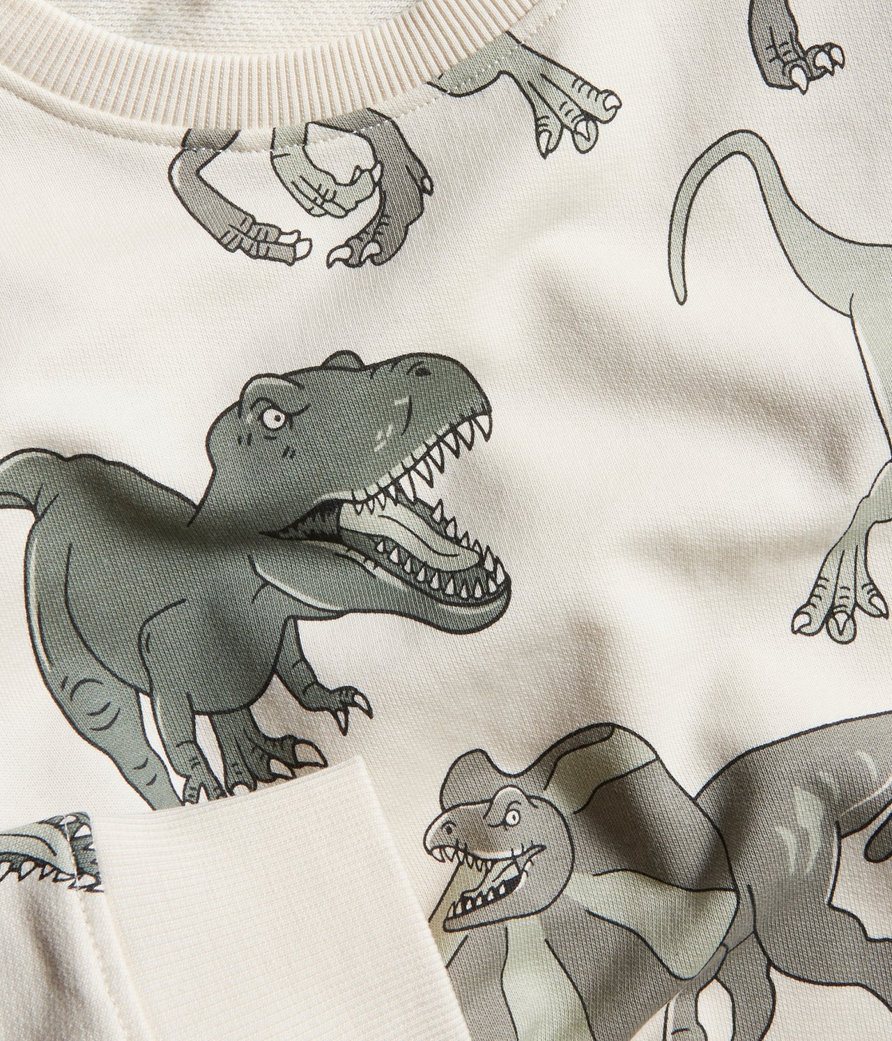 Bluza w dinozaury - Jasnobeżowy - 4