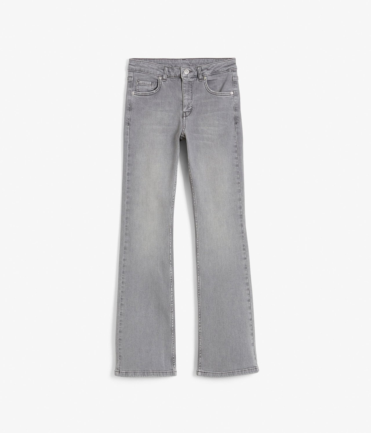 Jeans bootcut Sølvgrå - null - 1