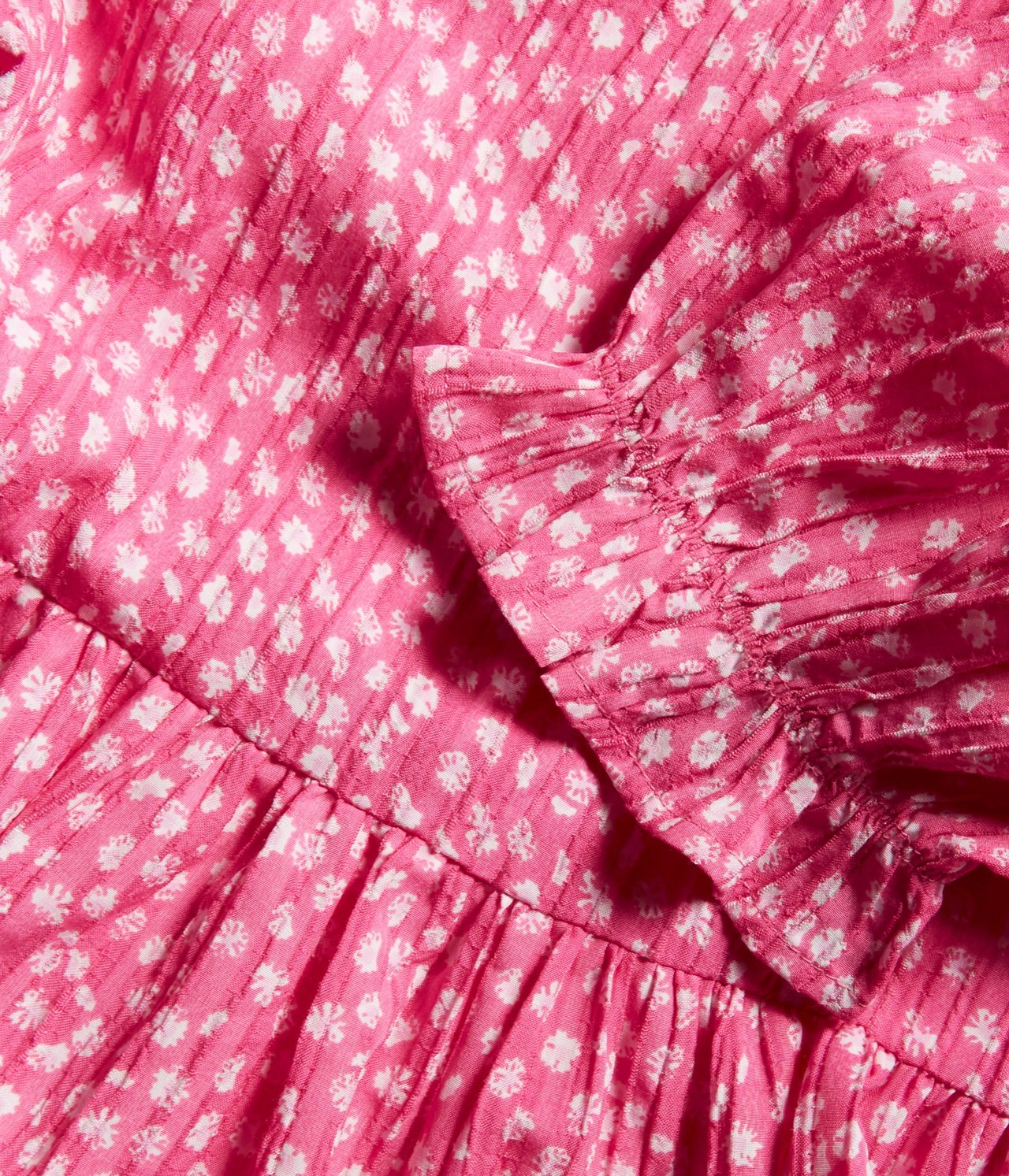 Kukkakuvioinen mekko Pinkki - null - 7
