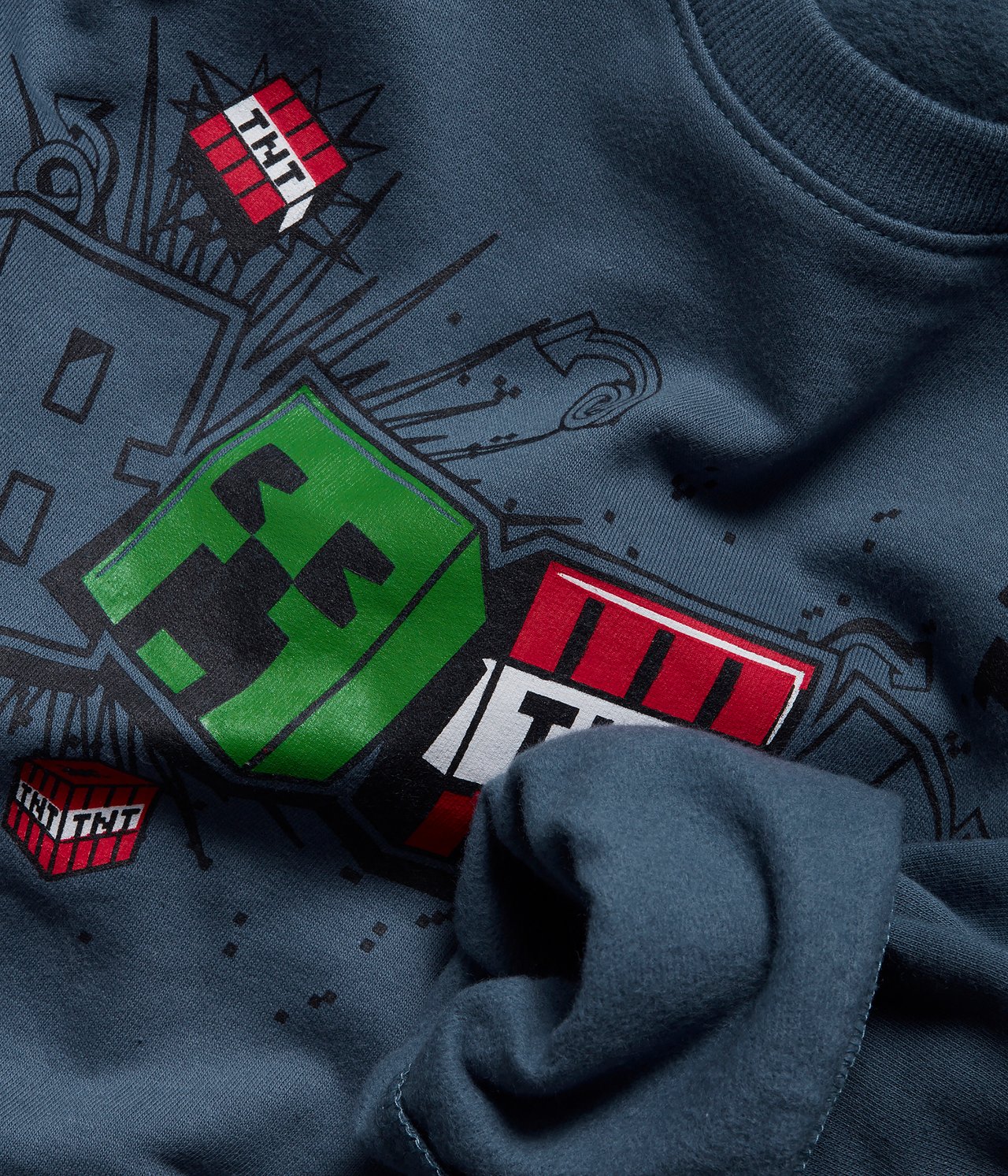 Sweatshirt Minecraft - Blå - 1